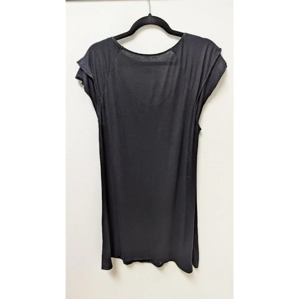 Alfani Intimates Essentials Black Short-Sleeve Nightgown - Picture 2 of 2